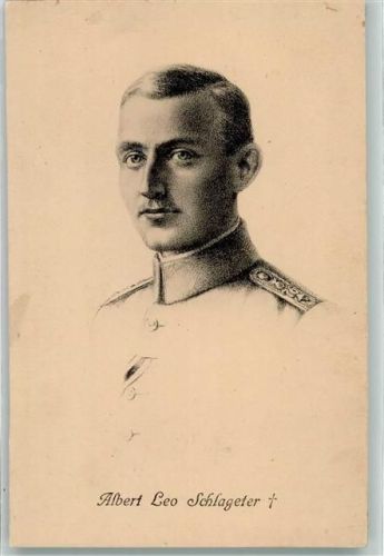 Portraitzeichnung von Albert Leo Schlageter Stengel & Co 48599 Schlageter Gebrauchsspuren