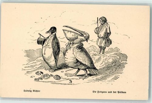 Die Fettgans und der Pelikan Serie 8 Verlag Wigand / Leipzig
