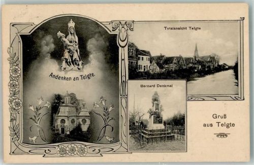 48291 W4404 Telgte 1927 - Denkmal Bernhard Kirche