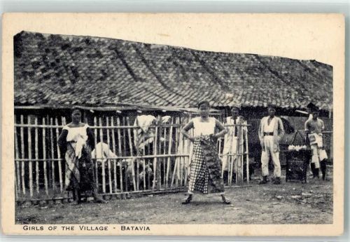 Jakarta Frauen des Dorfs Batavia Niederländische Ostindien Kompanie