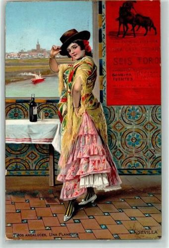 Barcelona 1908 Tracht Ort lt. Stempel
