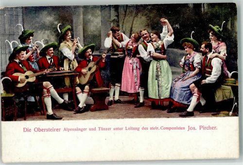 Die Obersteirer Alpensänger und Tänzer Volksmusik Tanz Tracht