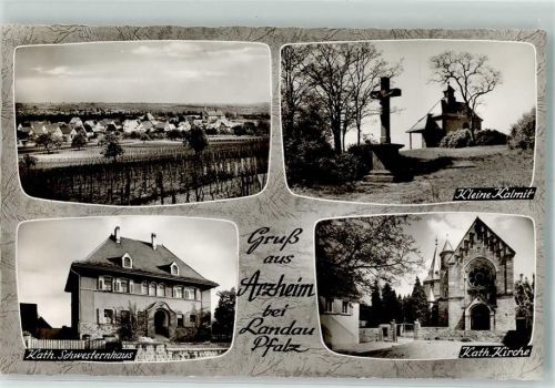Arzheim Kath. Kirche Schwesternheim Kleine Kalmit Kirche Kreuz
