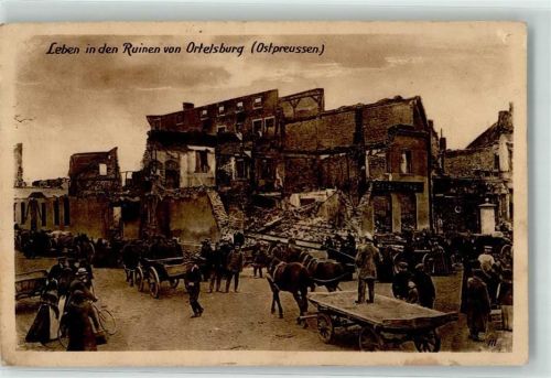 Ortelsburg 1917 Wohlfahrts-Postkarte Ostpreußenhilfe WK I