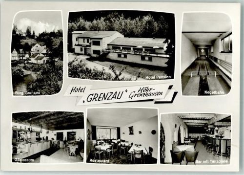 Höhr-Grenzhausen Hotel Grenzau Kegelbahn Burg Grenzau