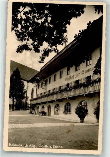 Heimenkirch 1938 Gasthaus zur Sonne