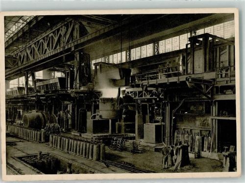 Essen Martinwerk VII Abstich eines Ofens Bergbau Industrie