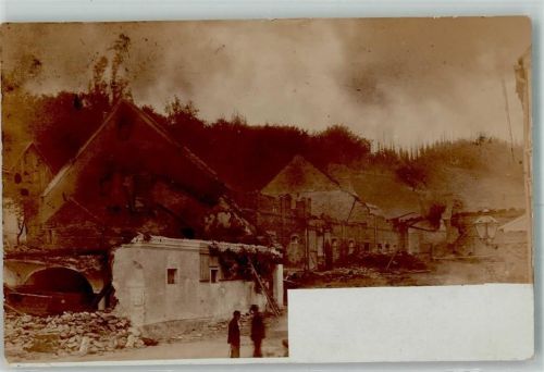 1905 Brand Feuer Ruinen