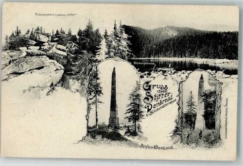 Nova Pec 1908 Stifter Denkmal Blöckensteinsee