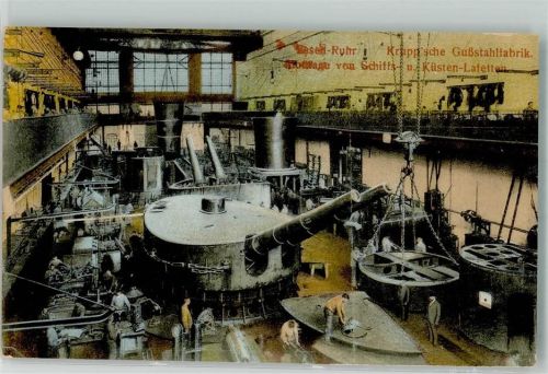 Essen Stahlfabrik Schiffs- und Küsten Lafetten