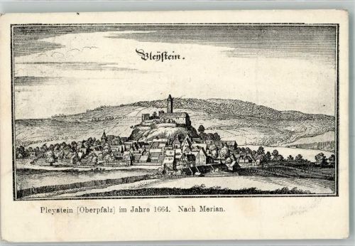 Pleystein 1912 sign. Merian