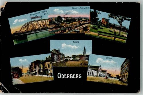 Bohumin 1918 Bahnhof Ringplatz Kaiser Franz Brücke Randschäden