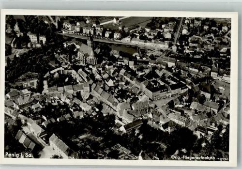 Penig Fliegeraufnahme Freigegeben d. R.L.M.