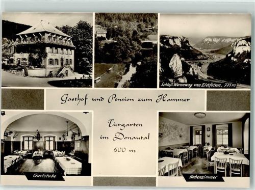 72488 W7480 Gutenstein , Baden - Gasthaus Pension zum Hammer Tiergarten