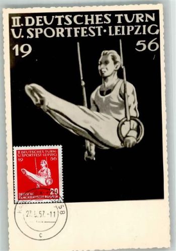 Leipzig Sonderbriefmarke DDR Bildmotiv Sport Turnfest
