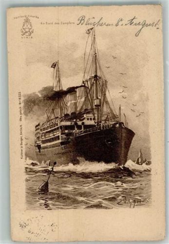 An Bord Blücher Hamburg Amerika Linie