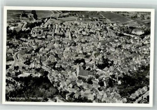 Metzingen Fliegeraufnahme freigeg. d. R.L.M.