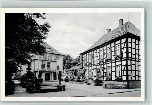 Schötmar Kreissparkasse Fachwerkhaus