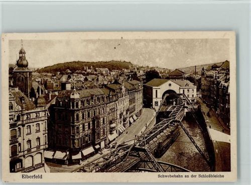 Elberfeld an der Schloßbleiche, Vogelperspektive 1929 AK