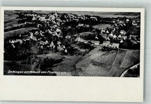 Dettingen 1944 Fliegeraufnahme Strähle