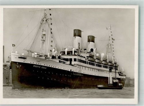 Hamburg 1936 Dampfpinasse Flaggenschmuck