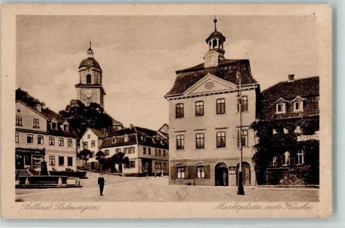 Bad Salzungen Marktplatz mit Kirche