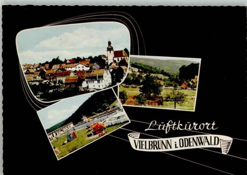 Vielbrunn Ortsansichten Schwimmbad 3-Bildaufnahme