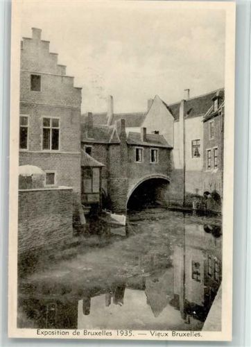 Exposition 1935 - Vieux Bruxelles - La Senne AK