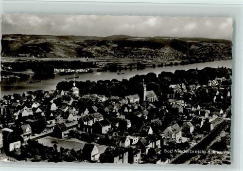 53498 W5484 Niederbreisig - Blick auf Niederbreisig mit Hotel Zur Mühle