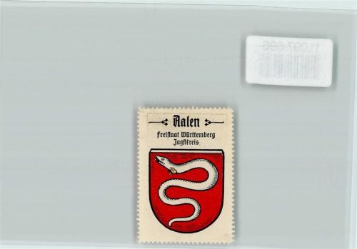 Aalen Vignette Wappen Kaffee Hag ca 1920-1940 Aal