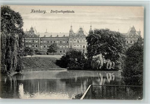 Hamburg Ziviljustizgebäude ca 1915 AK