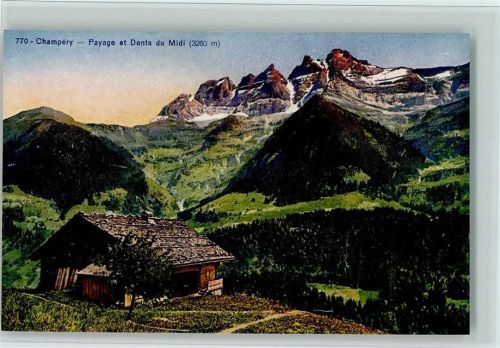 Champéry Payage et Dents du Midi