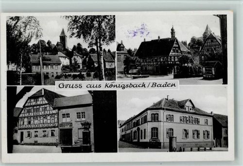 Königsbach-Stein Ortsansichten Fachwerkhaus 4-Bildaufnahme