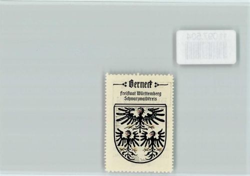 Berneck Vignette Wappen Kaffee Hag ca 1920-1940