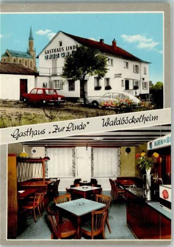 Waldböckelheim Gasthaus Zur Linde Innenaufnahme Gastraum 2-Bildaufnahme