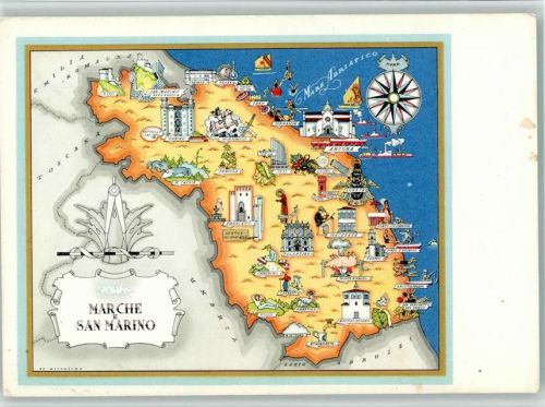 San Marino Gebietskarte Sehenswürdigkeiten