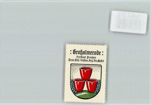 Großalmerode Vignette Wappen Kaffee Hag ca 1920-1940