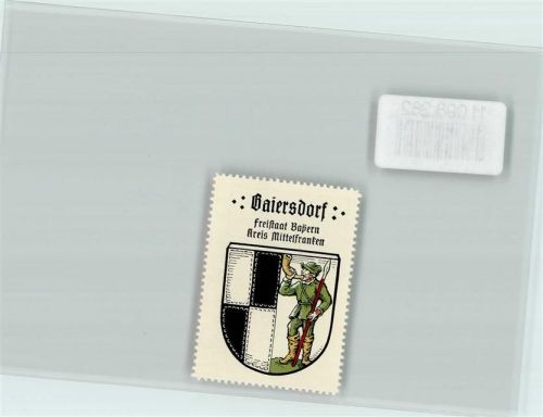 Baiersdorf Vignette Wappen Kaffee Hag ca 1920-1940