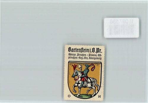 Bartenstein Vignette Wappen Kaffee Hag ca 1920-1940