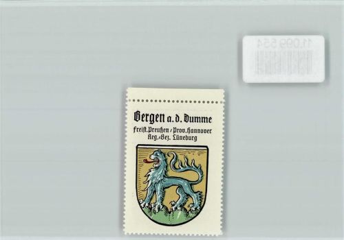 Bergen Vignette Wappen Kaffee Hag ca 1920-1940