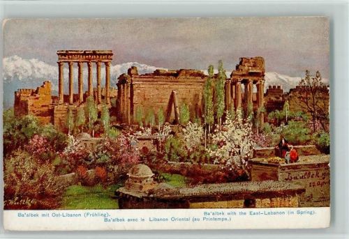 Baalbek Baalbek mit Ost-Libanon Frühling