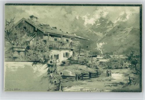 Bauernhaus Litho ca 1900 AK