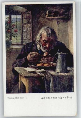 Bäuerliches Leben - Bauer mit Zinnkanne -