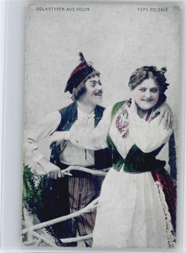 Volkstypen aus Polen - Liebespaar