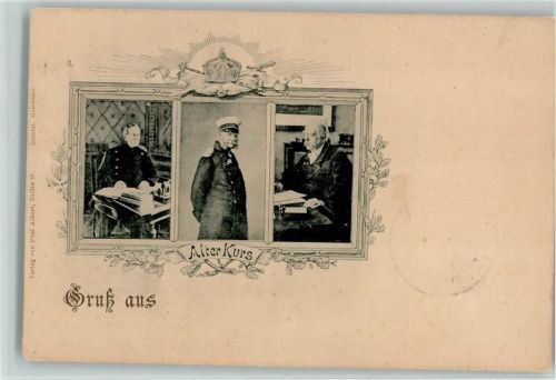 1898 Alter Kurs - Bismarck, von Haeseler u. Admiral