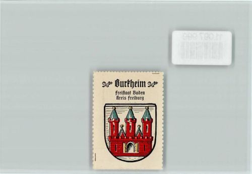 Burkheim Vignette Wappen Kaffee Hag ca 1920-1940