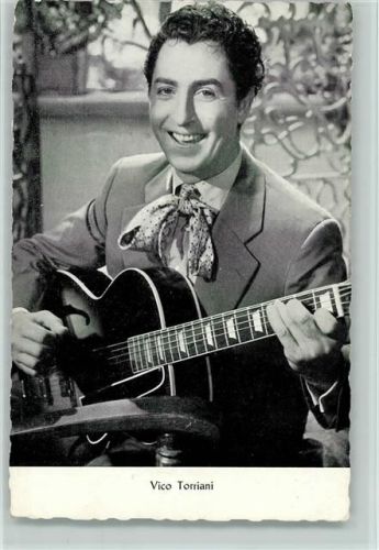 Vico Torriani mit Gitarre Foto AK Kolibri Verlag