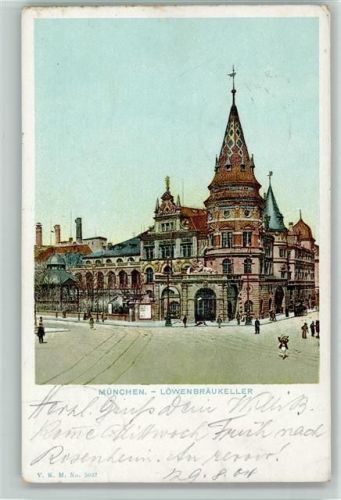 W8000 München Abbildung 1904 AK Löwenbräukeller