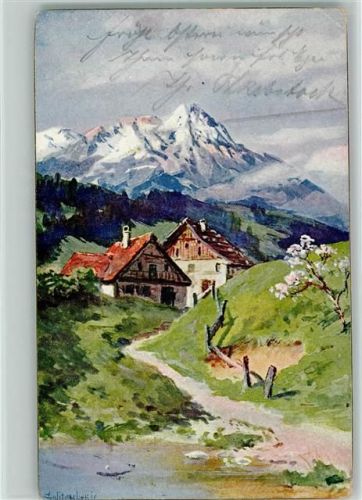 Dorf in den Bergen - sign Splitgerber 1902 AK