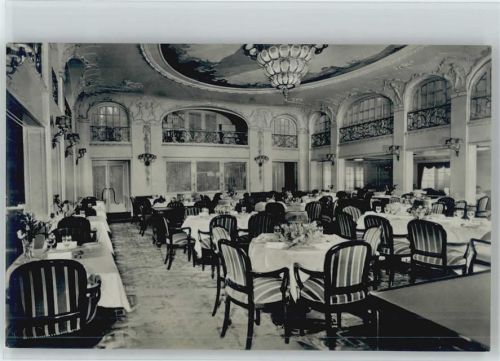 Hadag Schiff New York Speisesaal 1. Klasse Foto AK